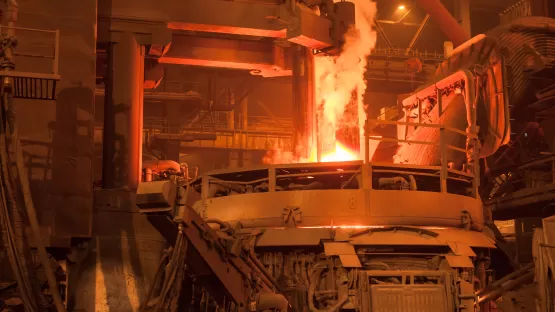 Electric arc furnace.