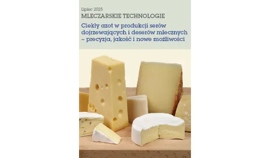 Ciekły azot w produkcji serów dojrzewających i deserów mlecznych