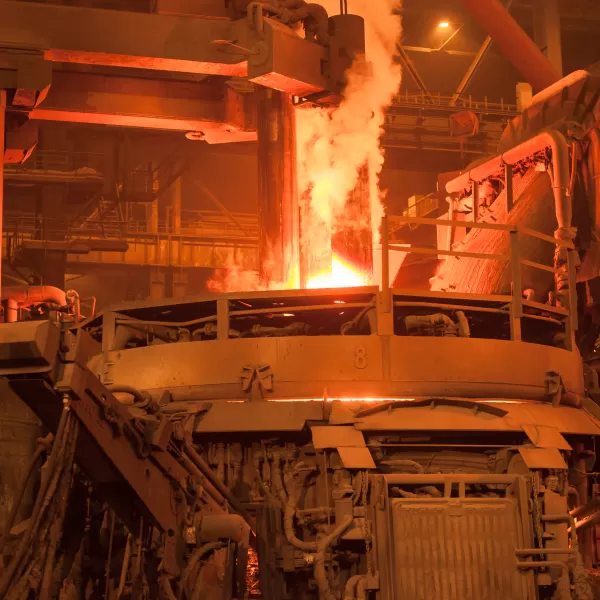 Electric arc furnace.