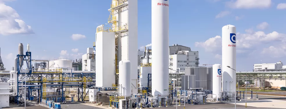 Our air separation unit in Schwarzheide, Brandenburg, in which a comparable liquefier is installed.
